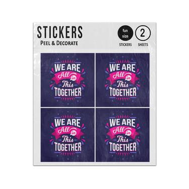 Picture of We Are All In This Together Message Sticker Sheets Twin Pack