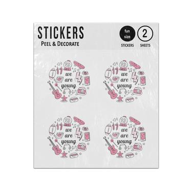 Picture of We Are Young Doodles Sticker Sheets Twin Pack