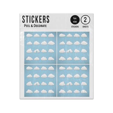 Picture of White Clouds Computing Upload Set Collection Sticker Sheets Twin Pack