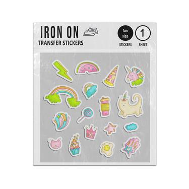 Picture of Cute Teenager Fashion Icon Set Collection Iron On Sticker