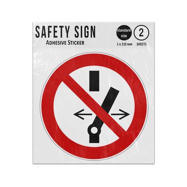 Picture of Do Not Alter The State Of The Switch Red Circle Diagonal Line Prohibition Iso 7010 P031 Adhesive Vinyl Signs Twin Pack