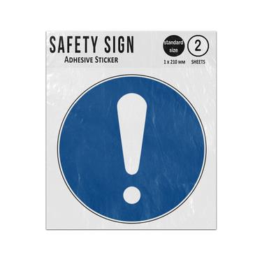 Picture of General Blue Circle Mandatory Action Iso 7010 M001 Adhesive Vinyl Signs Twin Pack