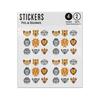 Picture of African Animals Monkey Lima Sloth Lion Hyena Sticker Sheets Twin Pack