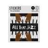 Picture of All That Jazz Hand Playing Piano Keyboard Sticker Sheets Twin Pack