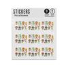 Picture of Animals Sport Cartoon Collection Set Sticker Sheets Twin Pack