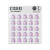 Picture of Baby Girl Unicorn Sticker Sheets Twin Pack