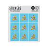 Picture of Banana Cartoon Wearing Sun Glasses Stuck Down With Tape Sticker Sheets Twin Pack
