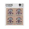 Picture of Biker Lifestyle Ride Till Death Skull Rider Sticker Sheets Twin Pack