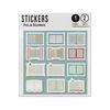 Picture of Books Education Library Study 2D Flat Icons Set Sticker Sheets Twin Pack