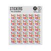 Picture of Boxer Sport Equipment Uniform Set Collection Sticker Sheets Twin Pack
