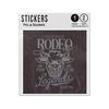 Picture of Bulls Head Rodeo Legend No Pain No Fear Sticker Sheets Twin Pack