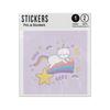 Picture of Cute Cat With Rainbow Tail Kawaii Character Sticker Sheets Twin Pack