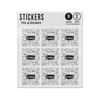 Picture of Ecology Hand Drawn Doodles Sticker Sheets Twin Pack