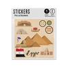 Picture of Egypt Pyramids Sphinx Temples Kings Landmarks Sticker Sheets Twin Pack