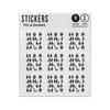 Picture of Family Parents Children Silhouettes Collection Sticker Sheets Twin Pack