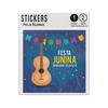 Picture of Festa Junina Brazil Welcome Guitar Garland Sticker Sheets Twin Pack