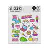 Picture of Girly Fashion Patches Pop Art Sticker Sheets Twin Pack