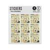 Picture of Guitar Piano Drums Harp Saxophone Mic Tamborine Set Sticker Sheets Twin Pack