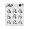 Picture of Hand Washing With Soap Icon Lettering Hand Drawn Illustration Sticker Sheets Twin Pack