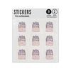 Picture of I Love School Lettering Within Backpack Sticker Sheets Twin Pack