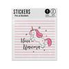 Picture of I Love Unicorn Galloping Legendary Creature Sticker Sheets Twin Pack