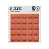 Picture of I Workout So I Can Eat Cookies Retro Strong Man Sticker Sheets Twin Pack