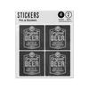 Picture of Original Beer Crafted By Professionals London Emblem Sticker Sheets Twin Pack