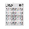 Picture of Sea Creatures Badges Set Sticker Sheets Twin Pack