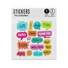 Picture of Speech Bubble Quotes Collection Sticker Sheets Twin Pack