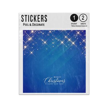 Picture of Blue Sky Sparkles Gold Merry Christmas Happy New Year Sticker Sheets Twin Pack
