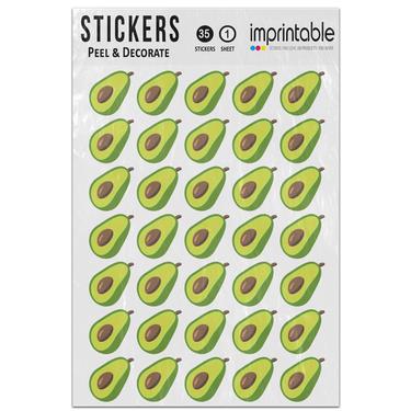 Picture of Emoji Avocado Sticker Sheet