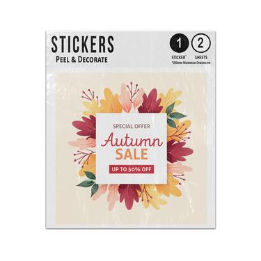 Picture of Autumn Sale Special Offer Up To 50 Percent Off Dried Foliage Sticker Sheets Twin Pack