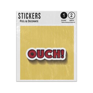 Picture of Bang Lettering Pop Art Style Surprise Exclamation Message Sticker Sheets Twin Pack