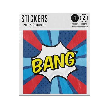 Picture of Bang Word Comic Pop Art Style Sticker Sheets Twin Pack
