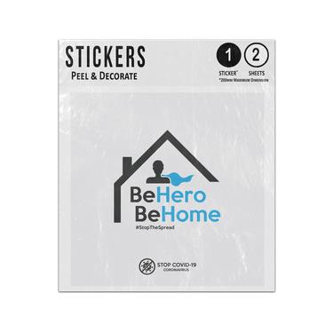 Picture of Be Hero Be Home Stop The Spread Stopthespread Superhero Character Sticker Sheets Twin Pack
