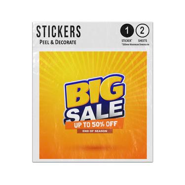 Picture of Big Sale Up To 50 Percent Off End Of Season Golden Ray Background Sticker Sheets Twin Pack