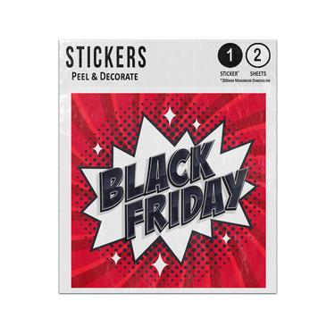 Picture of Black Friday Bubble Pop Art Style Sticker Sheets Twin Pack