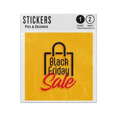 Picture of Black Friday Sale Shopping Bag Design Offer Sticker Sheets Twin Pack