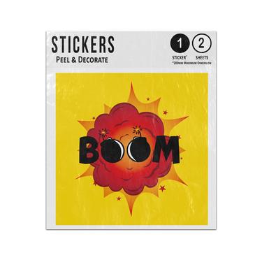 Picture of Boom Lettering Cloud Explosion Pop Art Style Sticker Sheets Twin Pack