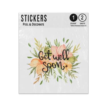Picture of Get Well Soon Autumn Leaves Bouquet Best Wishes Message Sticker Sheets Twin Pack