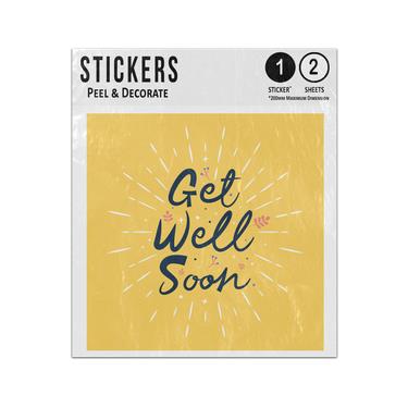Picture of Get Well Soon Handwriting Positive Message Sticker Sheets Twin Pack