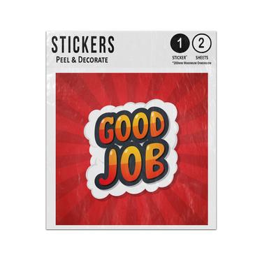 Picture of Good Job Message Poster Comic Speech Bubble Sticker Sheets Twin Pack