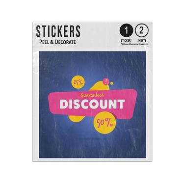 Picture of Guaranteed Disount 25 50 Percent Promotional Banner Sticker Sheets Twin Pack