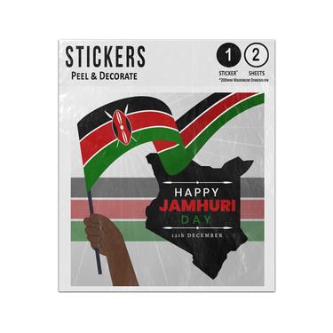 Picture of Happy Jamhuri Day December Kenya Swahili Republic National Holiday Sticker Sheets Twin Pack
