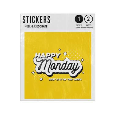 Picture of Happy Monday Best Day Of The Week Creative Lettering Sticker Sheets Twin Pack