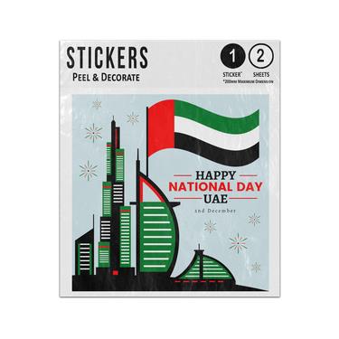 Picture of Happy National Day Uae United Arab Emerates December Sticker Sheets Twin Pack