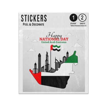 Picture of Happy National Day United Arab Emirates Famouns Buildings Sticker Sheets Twin Pack