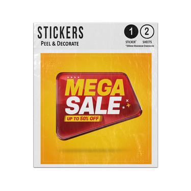 Picture of Mega Sale Up To 50% Off Banner Offer Sticker Sheets Twin Pack