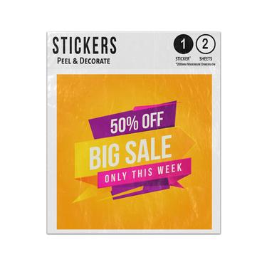 Picture of Sale 50 Percent Off Only This Week Sticker Sheets Twin Pack