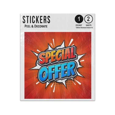 Picture of Special Offer Lettering Comic Speech Bubble Sticker Sheets Twin Pack